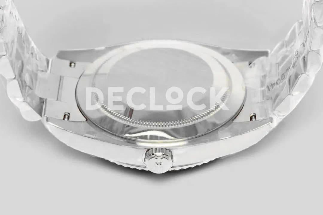 Replica Rolex Day-Date 40 White Gold Diamond Paved Rainbow |  Declock.