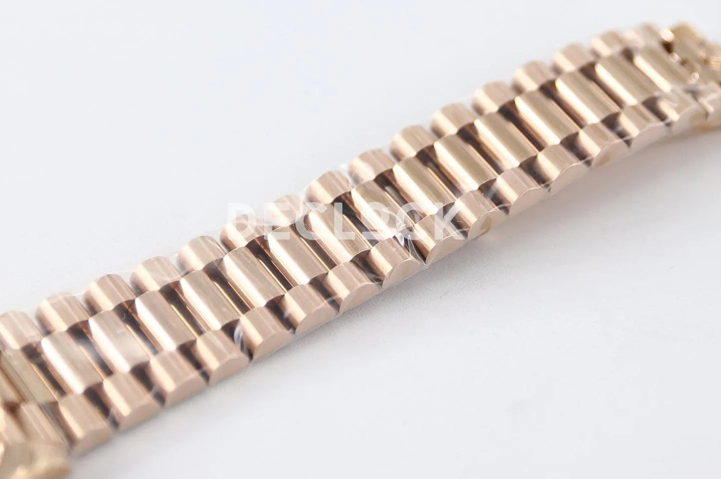 Replica Rolex Daydate 36/40 128235 Eisenkiesel (Quartz Stone) Dial Diamond Markers in Everose Gold