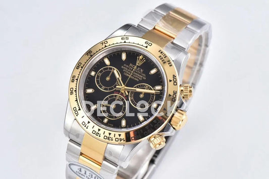 Replica Rolex Daytona 116503LN Black Dial in Steel/Yellow Gold |  Declock.