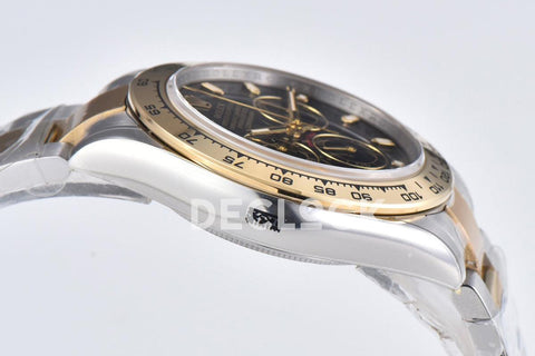 Replica Rolex Daytona 116503LN Black Dial in Steel/Yellow Gold - Replica Watches