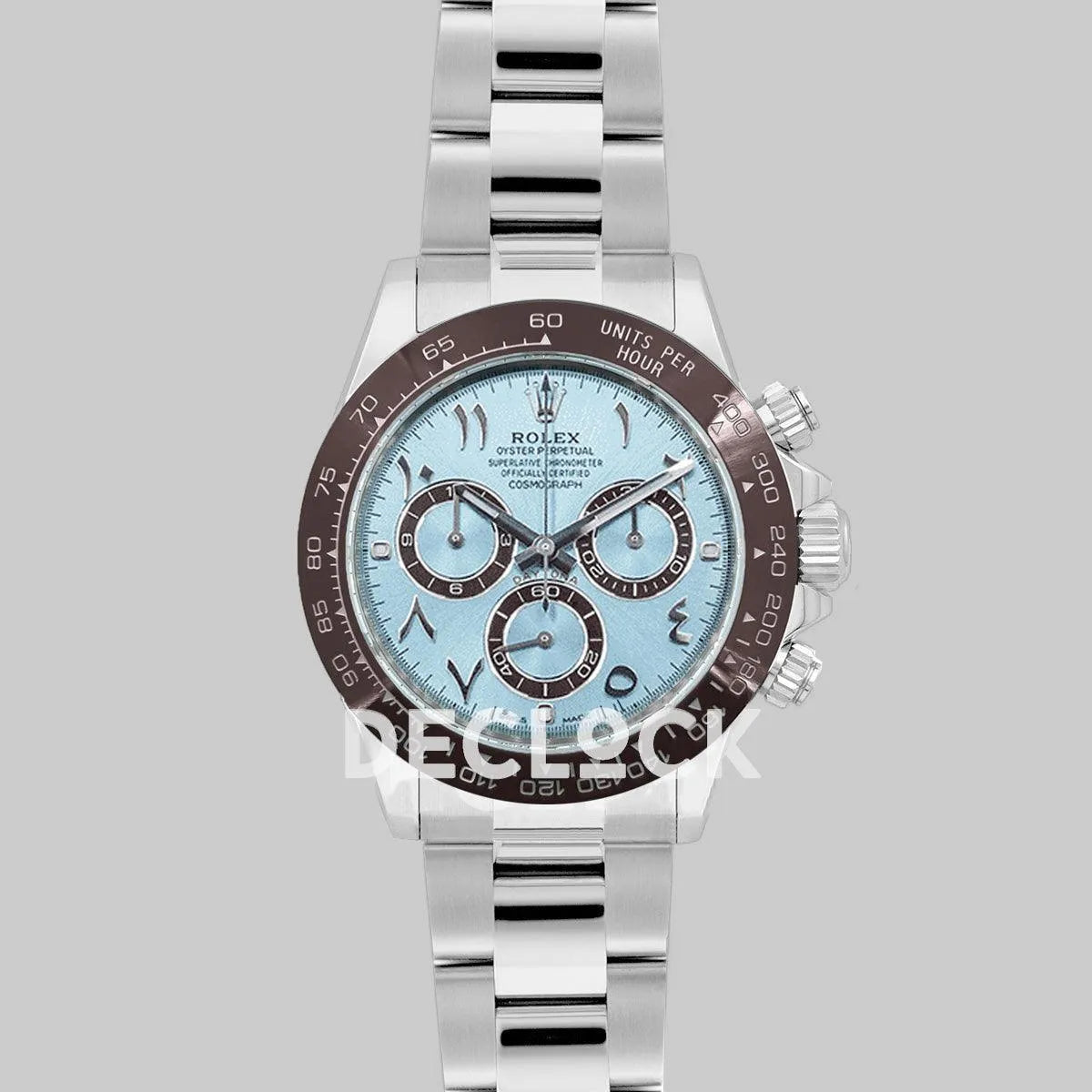 Replica Rolex Daytona 116506 Ice Blue Dial in Platinum with Arabic Markers