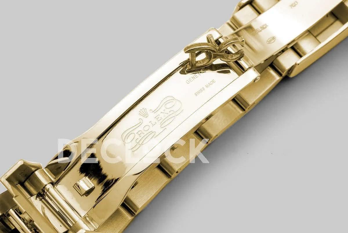 Replica Rolex Daytona 116508-0009 Paul Newman Black Dial in Yellow Gold |  Declock.