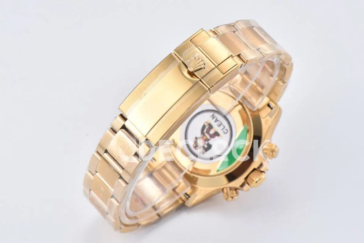Replica Rolex Daytona 116508 Champagne/Black Dial in Yellow Gold