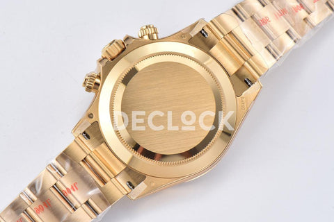 Replica Rolex Daytona 116508 Champagne/Black Dial in Yellow Gold - Replica Watches