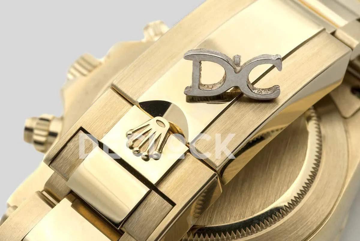 Replica Rolex Daytona 116508 Green Dial in Yellow Gold |  Declock.