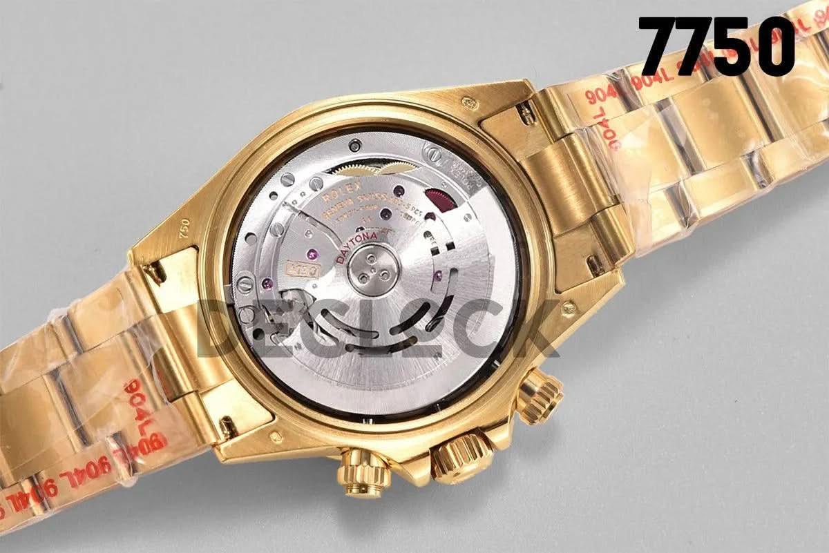Replica Rolex Daytona 116508 Green Dial in Yellow Gold |  Declock.