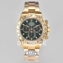 Replica Rolex Daytona 116508 Yellow Gold in Green Dial