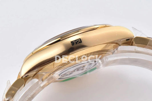 Replica Rolex Daytona 116508 Yellow Gold in Green Dial |  Declock.