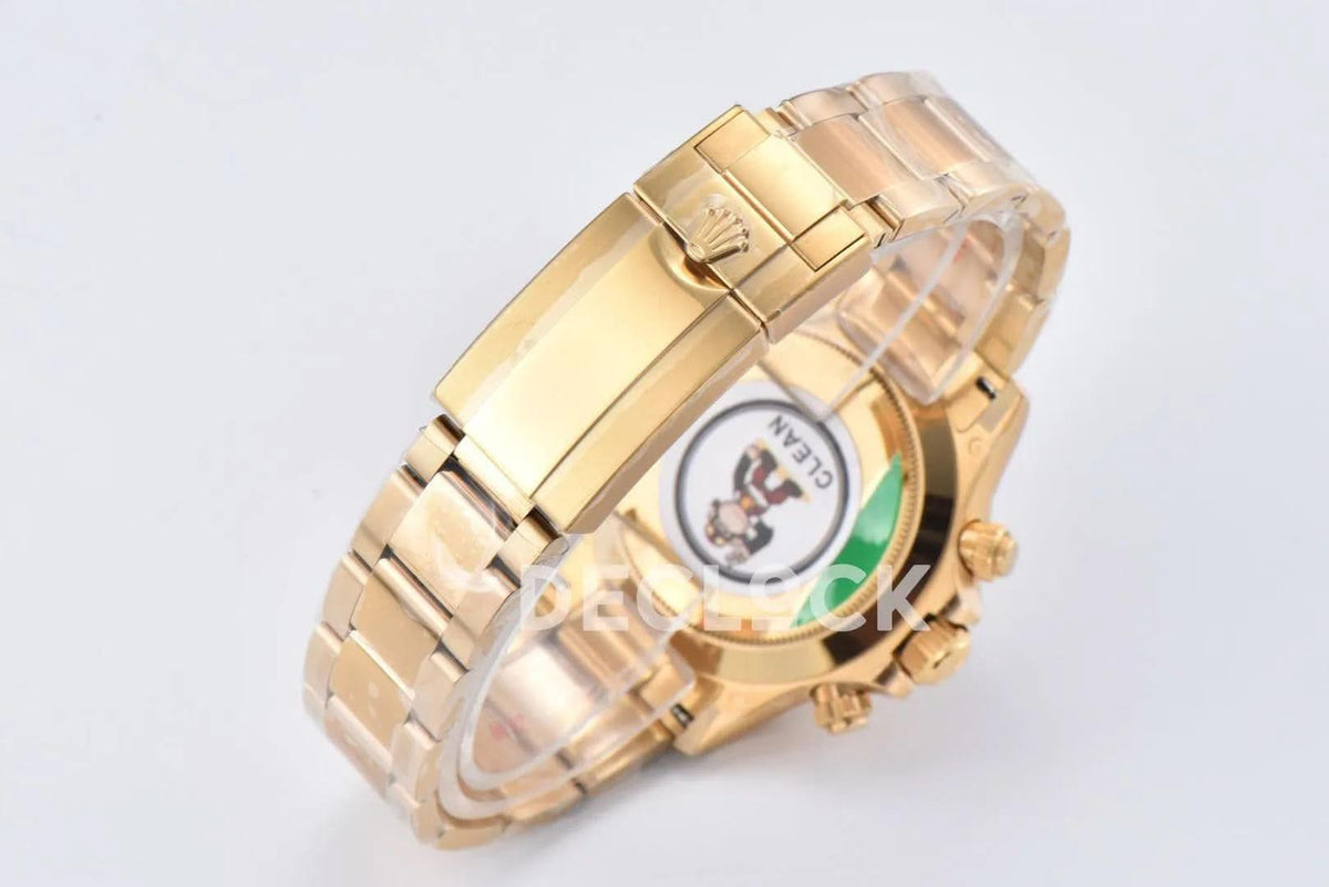 Replica Rolex Daytona 116508 Yellow Gold in Green Dial |  Declock.