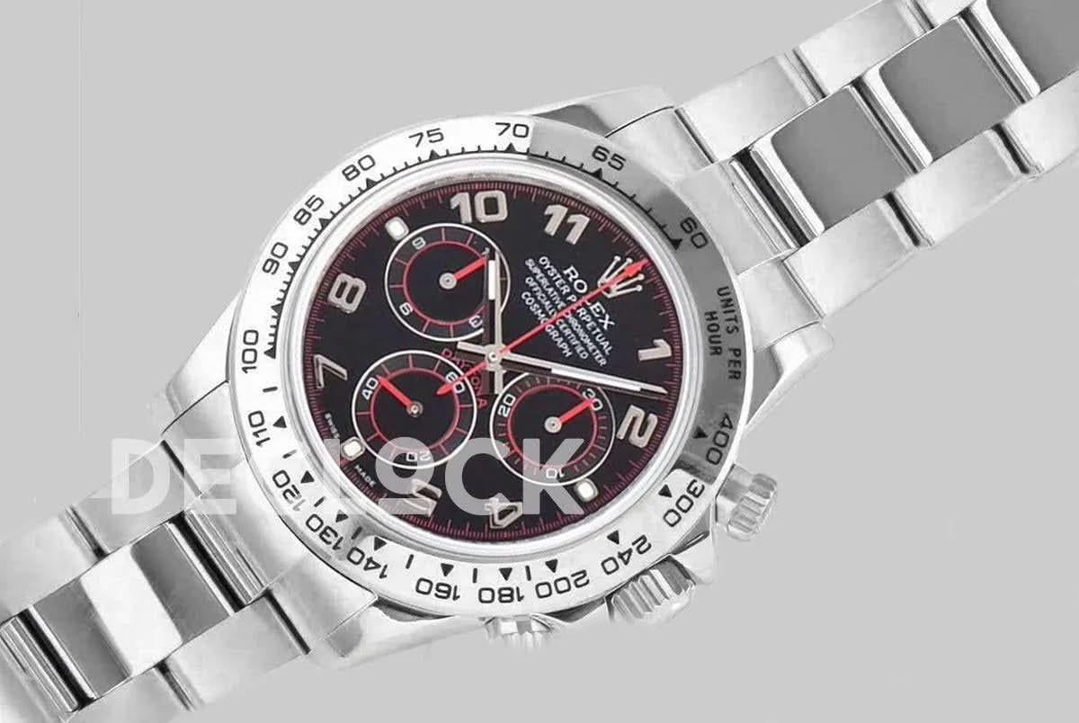 Replica Rolex Daytona 116509-0036 Black Dial in White Gold |  Declock.
