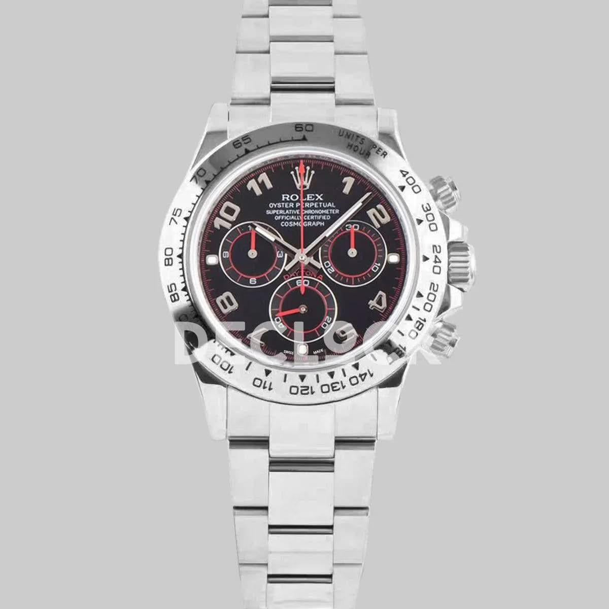Replica Rolex Daytona 116509-0036 Black Dial in White Gold |  Declock.