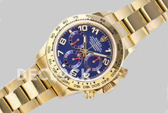 Replica Rolex Daytona 116509-0036 Blue Dial in Yellow Gold