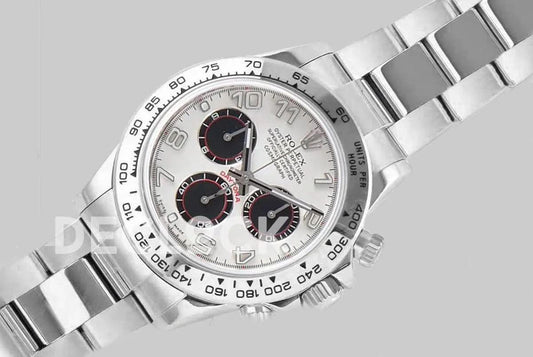 Replica Rolex Daytona 116509-0036 White Dial in White Gold |  Declock.