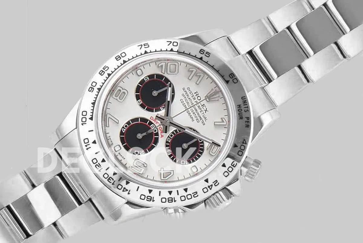 Replica Rolex Daytona 116509-0036 White Dial in White Gold |  Declock.