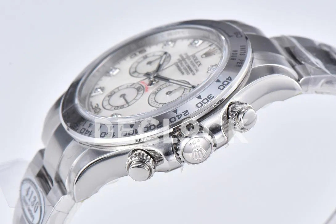 Replica Rolex Daytona 116509 White Gold in White MOP Dial