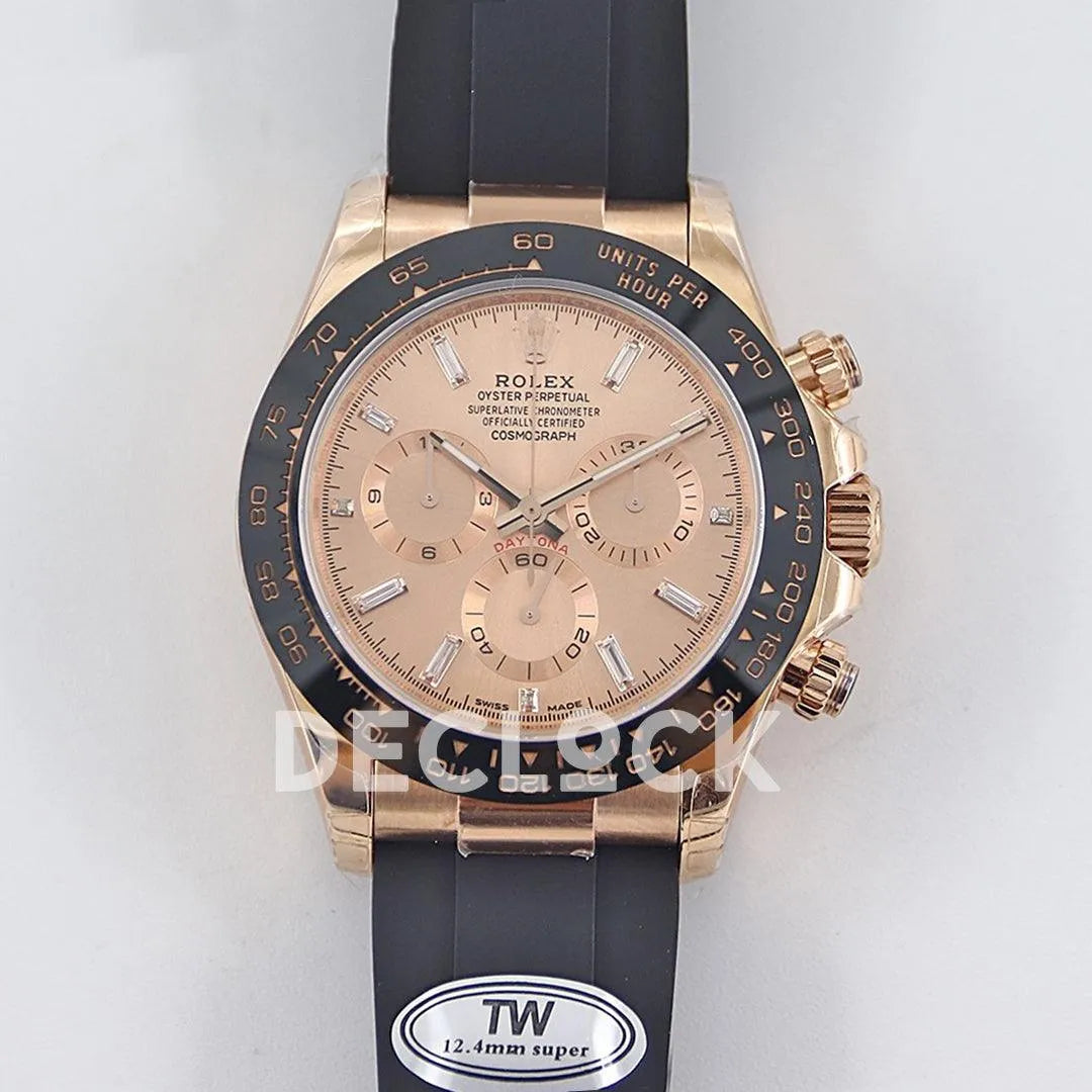 Replica Rolex Daytona 116515 Roe Gold in Rose Gold Dial