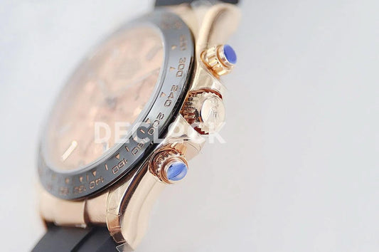 Replica Rolex Daytona 116515 Roe Gold in Rose Gold Dial |  Declock.