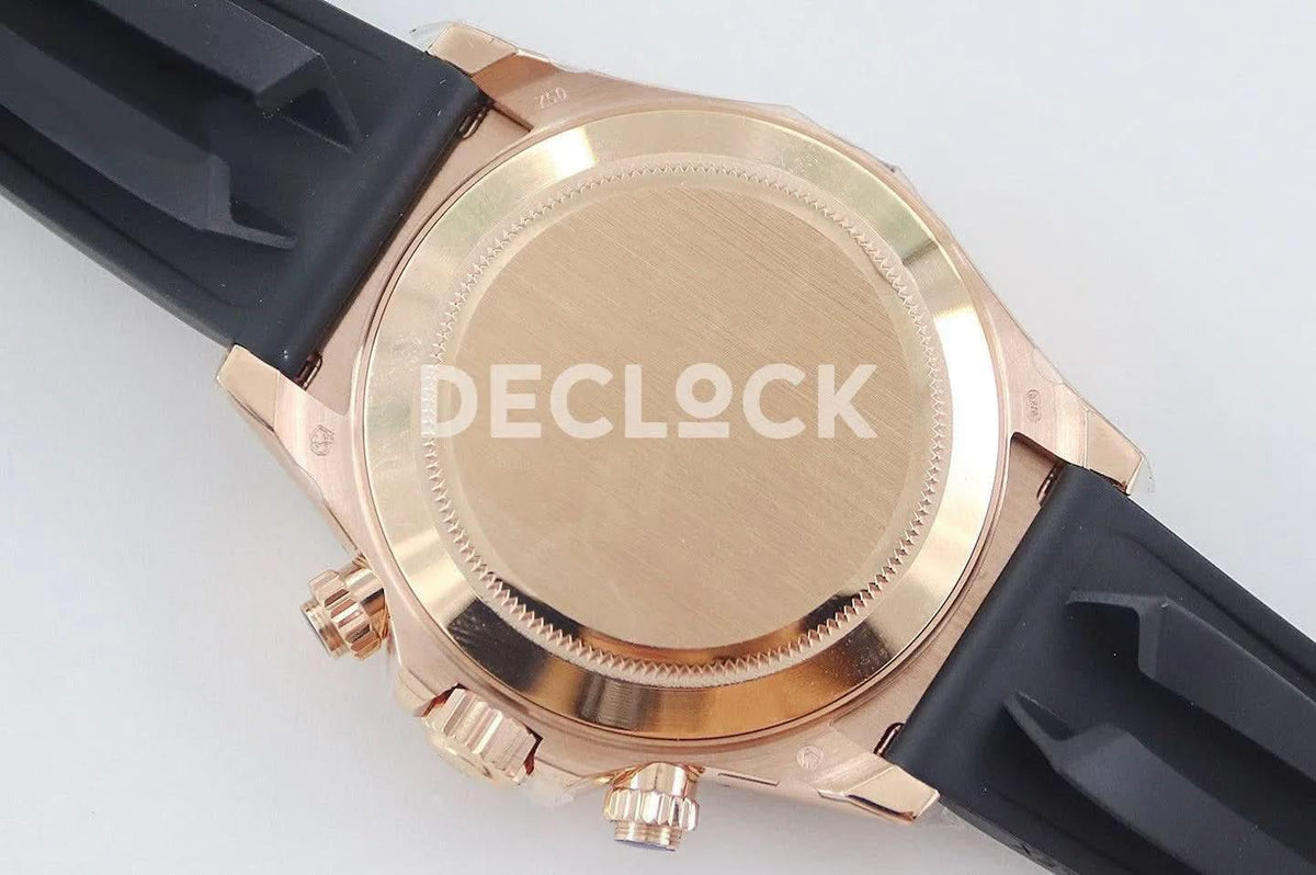 Replica Rolex Daytona 116515 Roe Gold in Rose Gold Dial |  Declock.