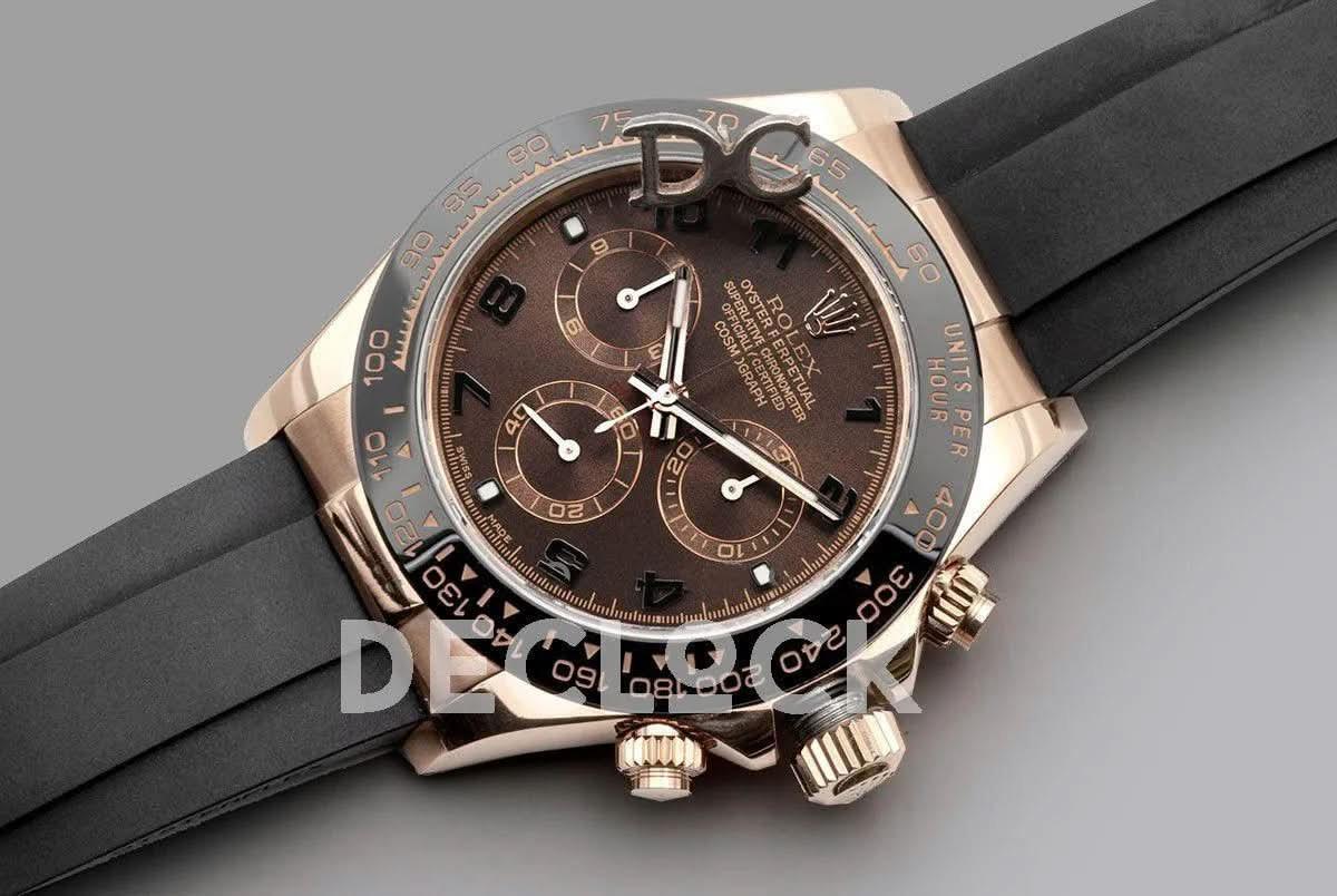 Replica Rolex Rolex Daytona Copy 116515LN Chocolate Dial in Everose Gold |  Declock.