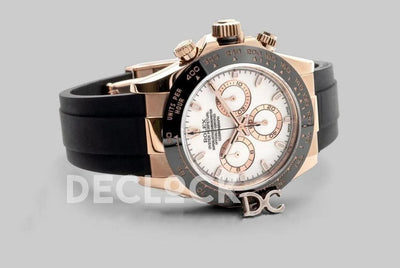Replica Rolex Daytona 116515LN Pink/White Dial in Everose Gold