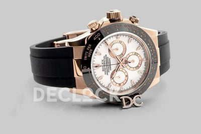 Replica Rolex Daytona 116515LN Pink/White Dial in Everose Gold