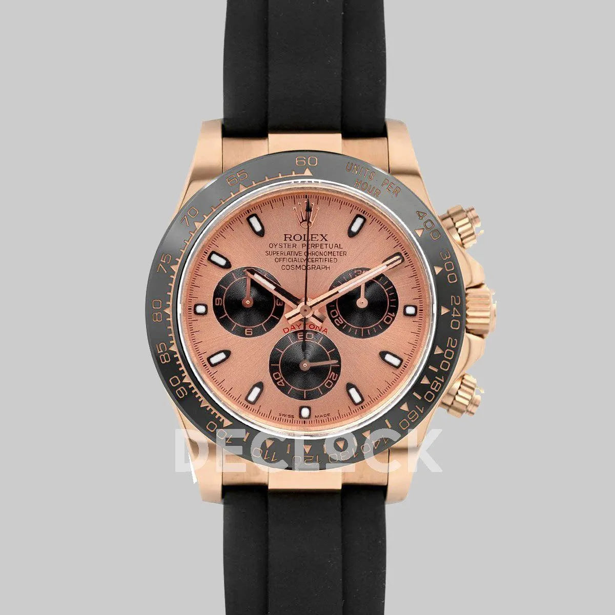 Replica Rolex Daytona 116515LN Rose Gold Dial in Everose Gold