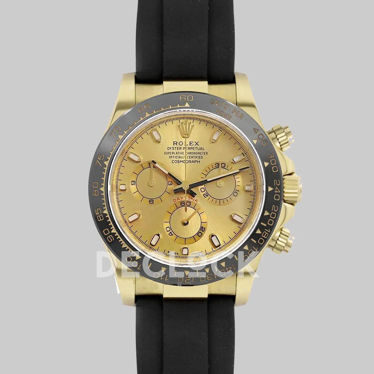 Replica Rolex Daytona 116518LN Champagne Dial in Yellow Gold