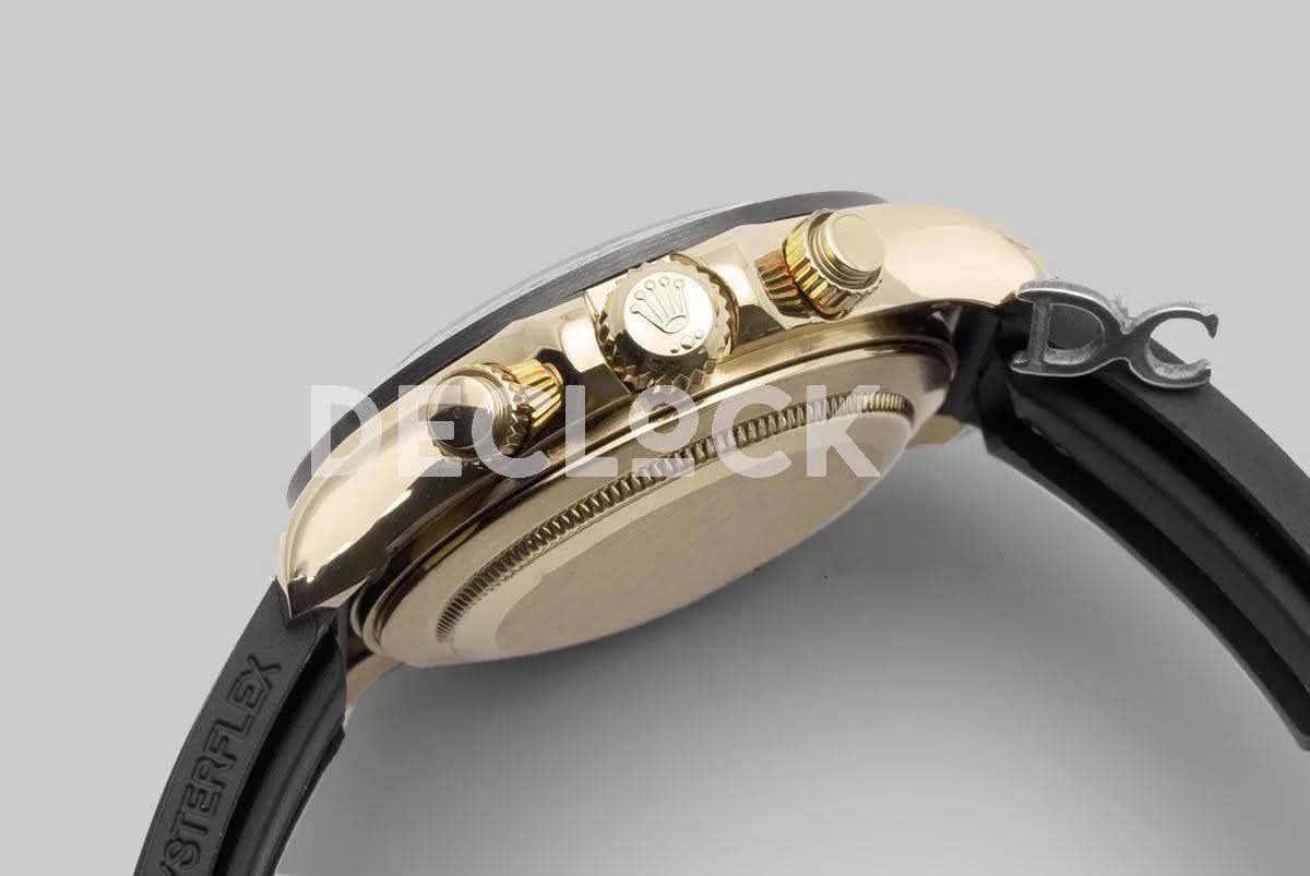 Replica Rolex Daytona 116518LN White Dial in Yellow Gold