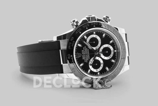 Replica Rolex Daytona 116519LN Black Dial in White Gold | Declock