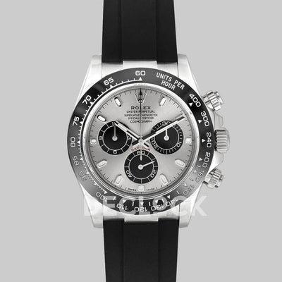 Replica Rolex Daytona 116519LN Steel and Black Dial in White Gold