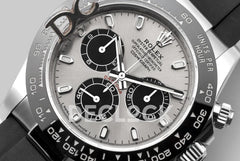 Replica Rolex Daytona 116519LN Steel and Black Dial in White Gold