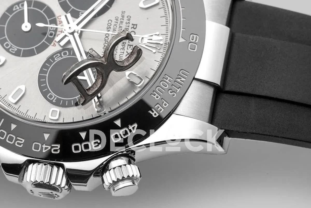 Replica Rolex Daytona 116519LN Steel and Black Dial in White Gold |  Declock.
