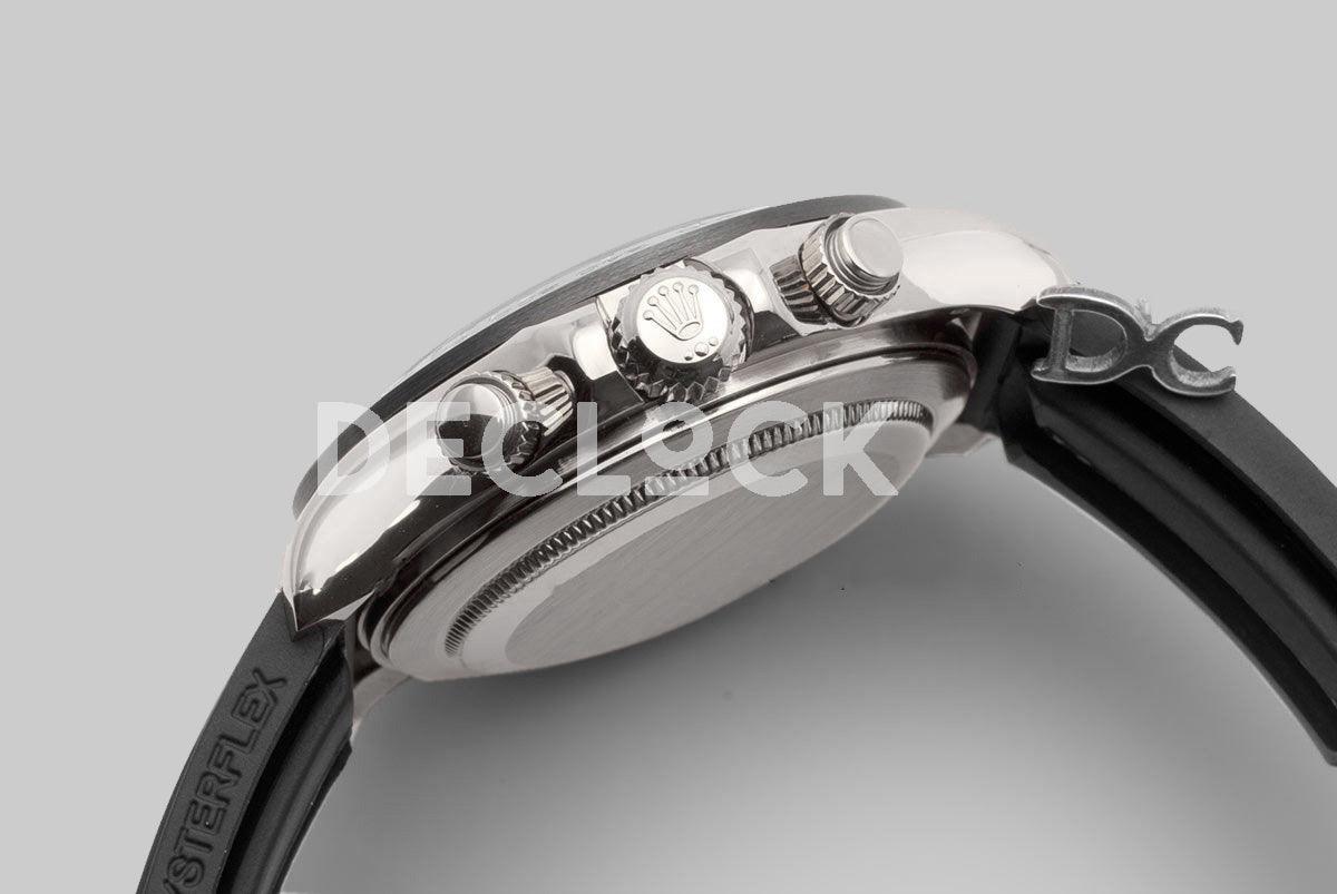 Replica Rolex Daytona 116519LN Steel and Black Dial in White Gold - Replica Watches