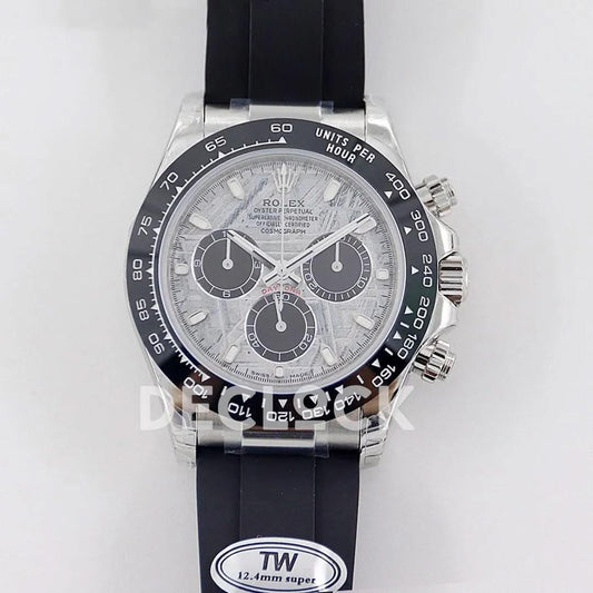 Replica Rolex Daytona 116519LN White Gold in Meteorite Dial |  Declock.