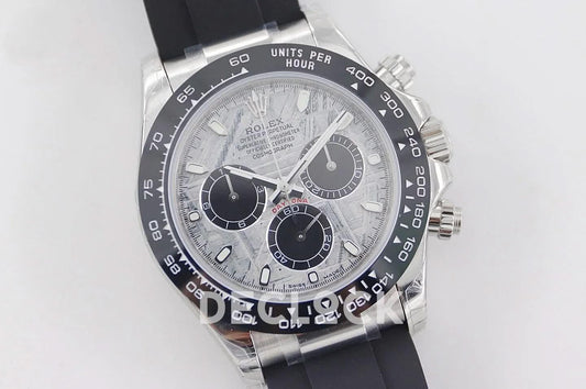 Replica Rolex Daytona 116519LN White Gold in Meteorite Dial |  Declock.