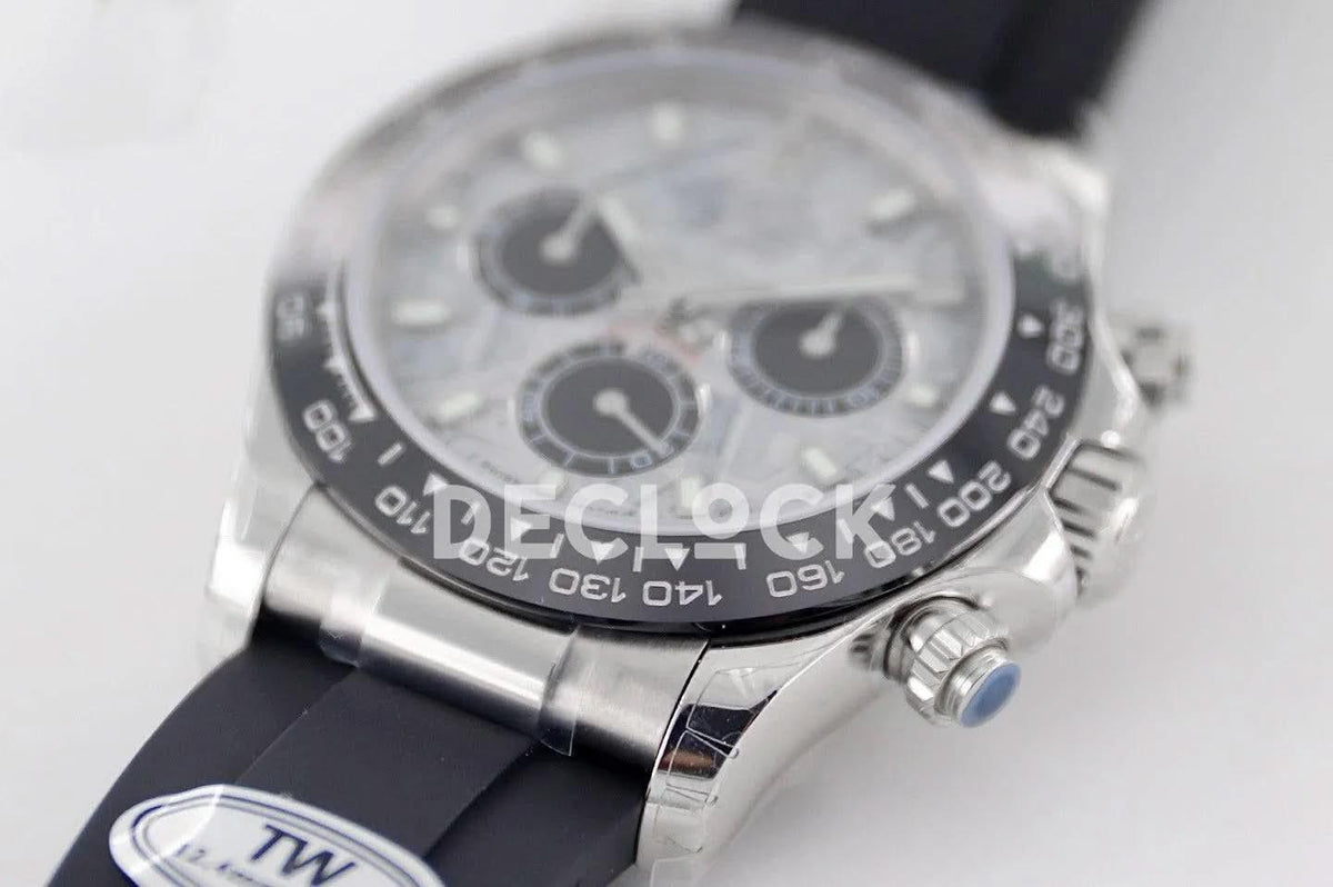 Replica Rolex Daytona 116519LN White Gold in Meteorite Dial |  Declock.