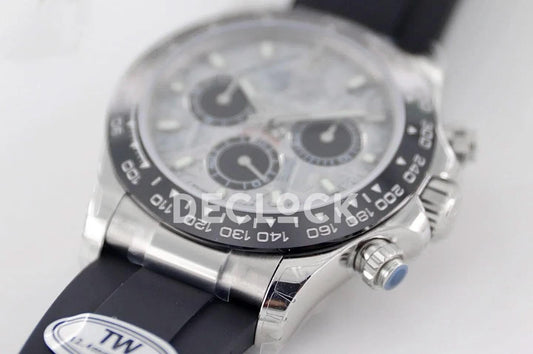 Replica Rolex Daytona 116519LN White Gold in Meteorite Dial |  Declock.