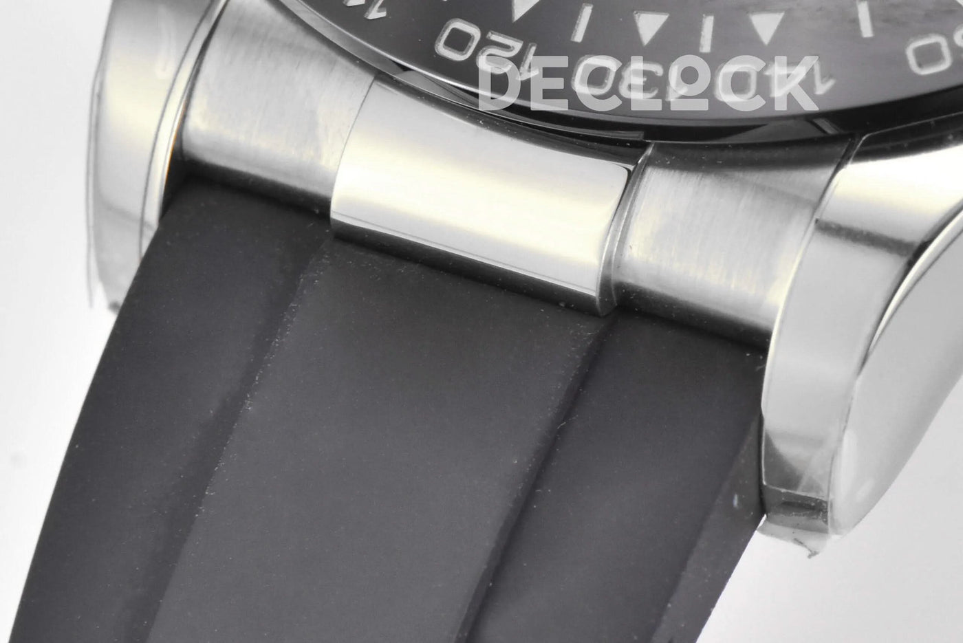 Replica Rolex Daytona 116519LN White MOP Dial in White Gold on Rubber Strap