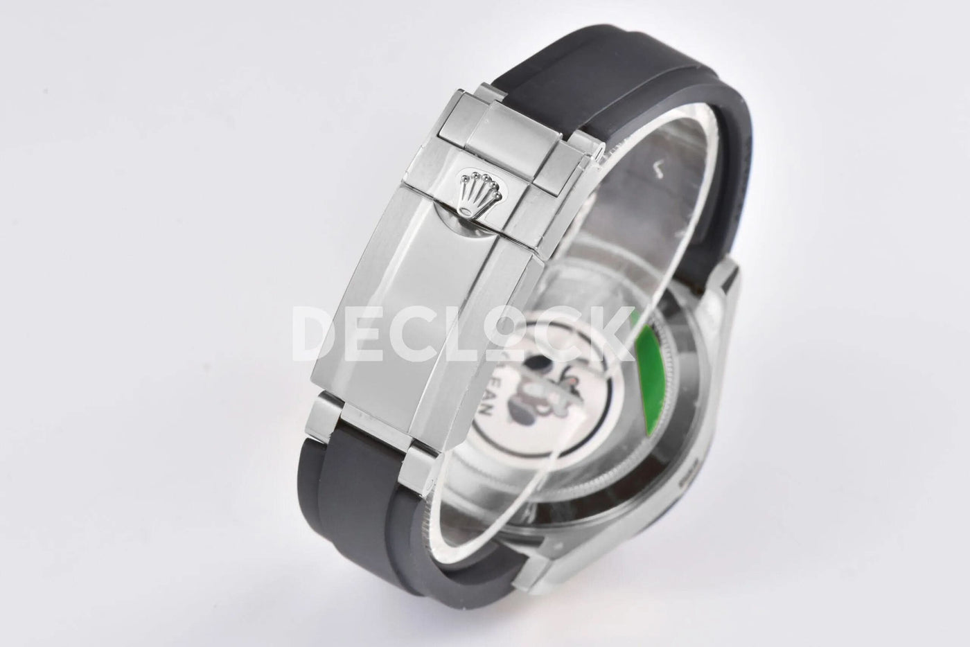 Replica Rolex Daytona 116519LN White MOP Dial in White Gold on Rubber Strap