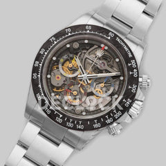 Replica Rolex Daytona 116520 Skeleton La Montoya in White Gold