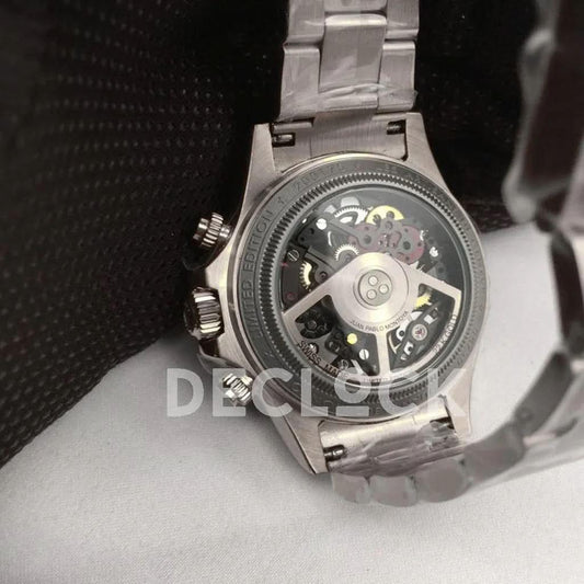 Replica Rolex Daytona 116520 Skeleton La Montoya in White Gold | Declock.