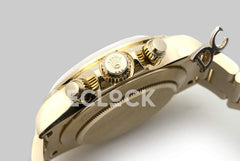 Replica Rolex Daytona 116528 Gold Dial with Yellow Gold Bracelet