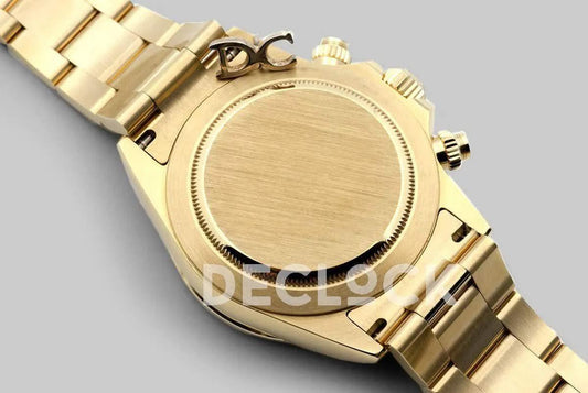 Replica Rolex Daytona 116528 White Dial in Yellow Gold |  Declock.