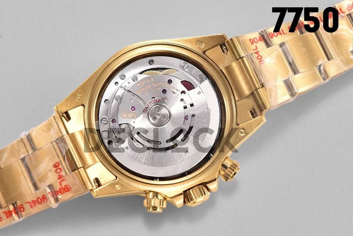Replica Rolex Daytona 116528 White Dial in Yellow Gold