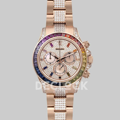 Replica Rolex Daytona 116595RBOW-0002 in Everose Gold