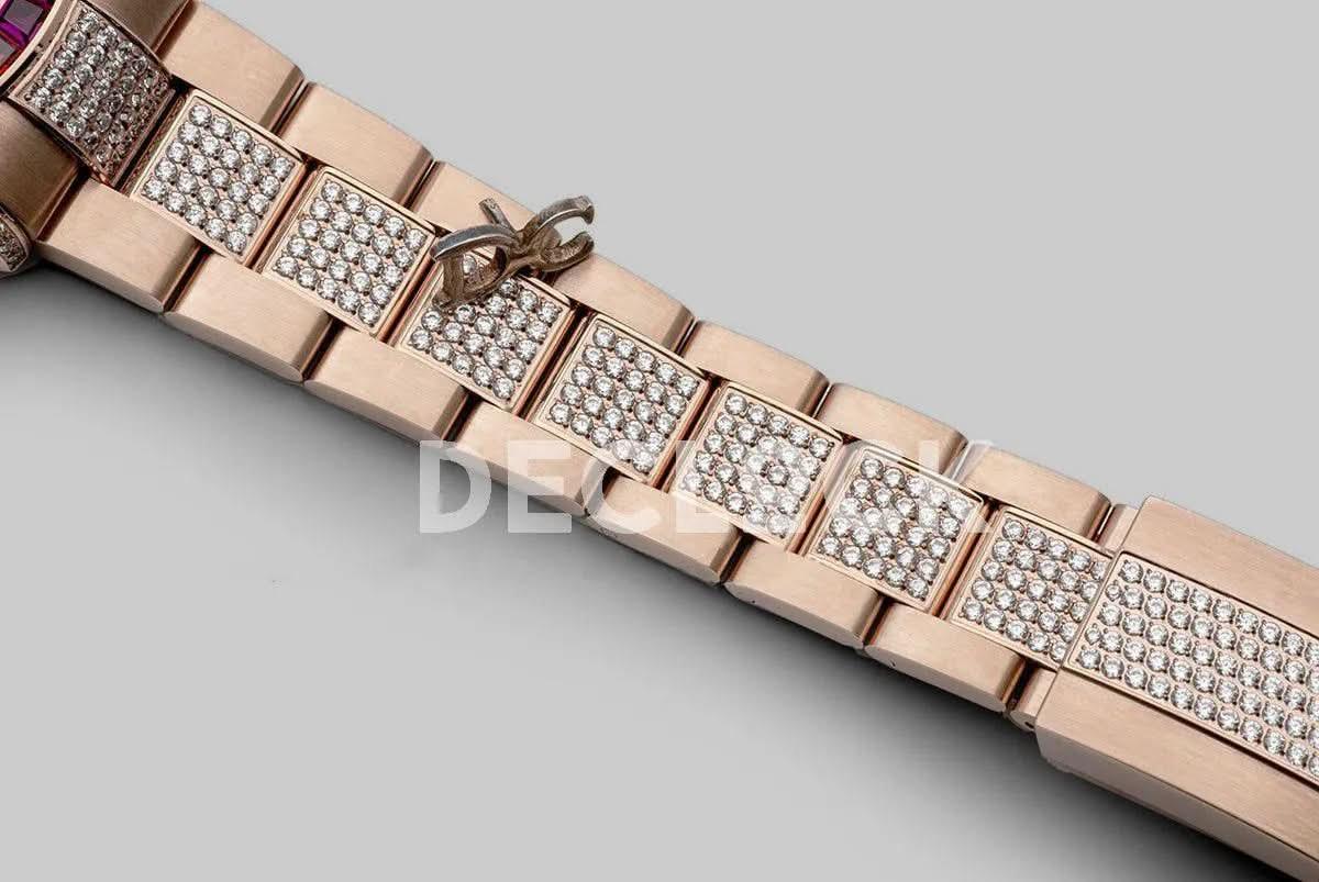 Replica Rolex Replica Rolex Daytona 116595RBOW-0002 in Everose Gold |  Declock.