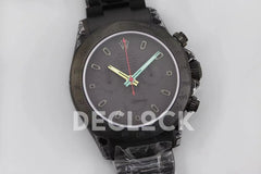 Replica Rolex Daytona Blaken Black DLC Bezel in Black Dial Multicolour Pointer