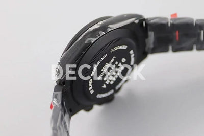 Replica Rolex Daytona Blaken Black DLC Bezel in Black Dial