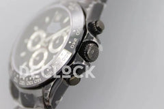 Replica Rolex Daytona Blaken Black DLC Ceramic Bezel in Black Dial