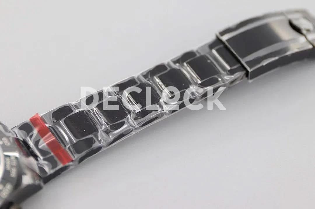 Replica Rolex Daytona Blaken Black DLC Ceramic Bezel in Black Dial |  Declock.